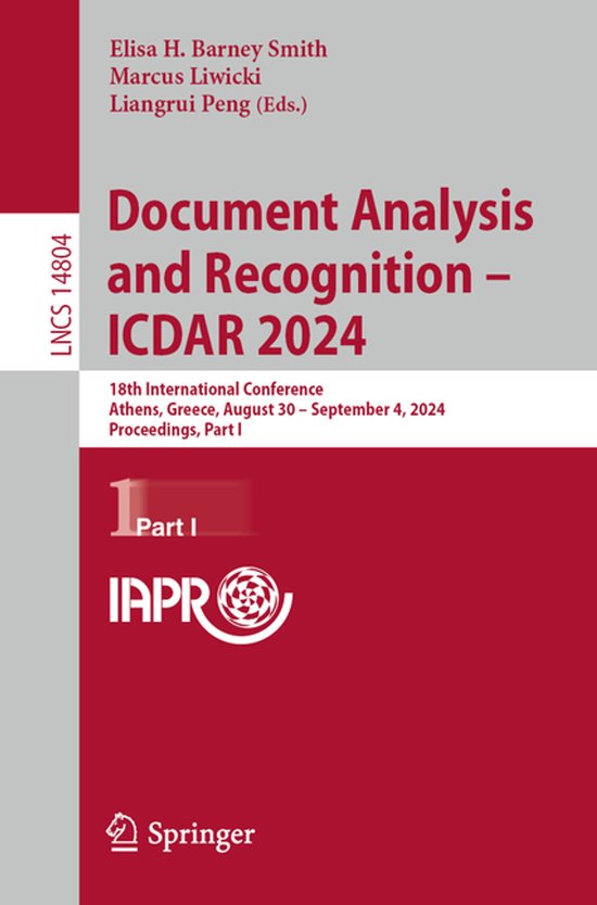 Lecture Notes in Computer Science14804- Document Analysis an ... - cover