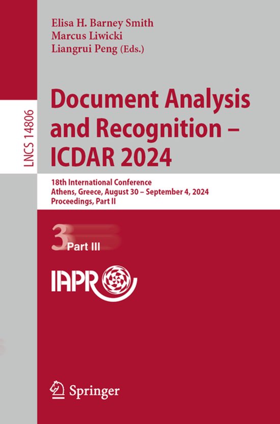 Lecture Notes in Computer Science14806- Document Analysis an ... - cover