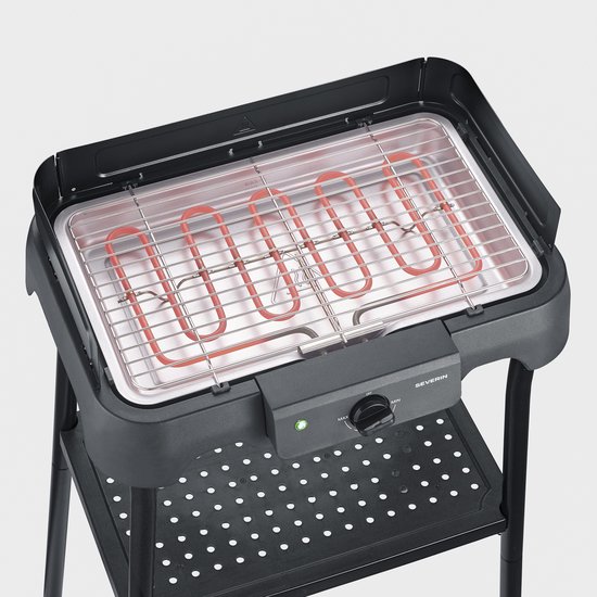 Severin PG 8594 Elektrische BBQ Tafelgrill - 2000 W - RVS Grillrooster - Met Voet - Zwart van Merkloos — afbeelding 5