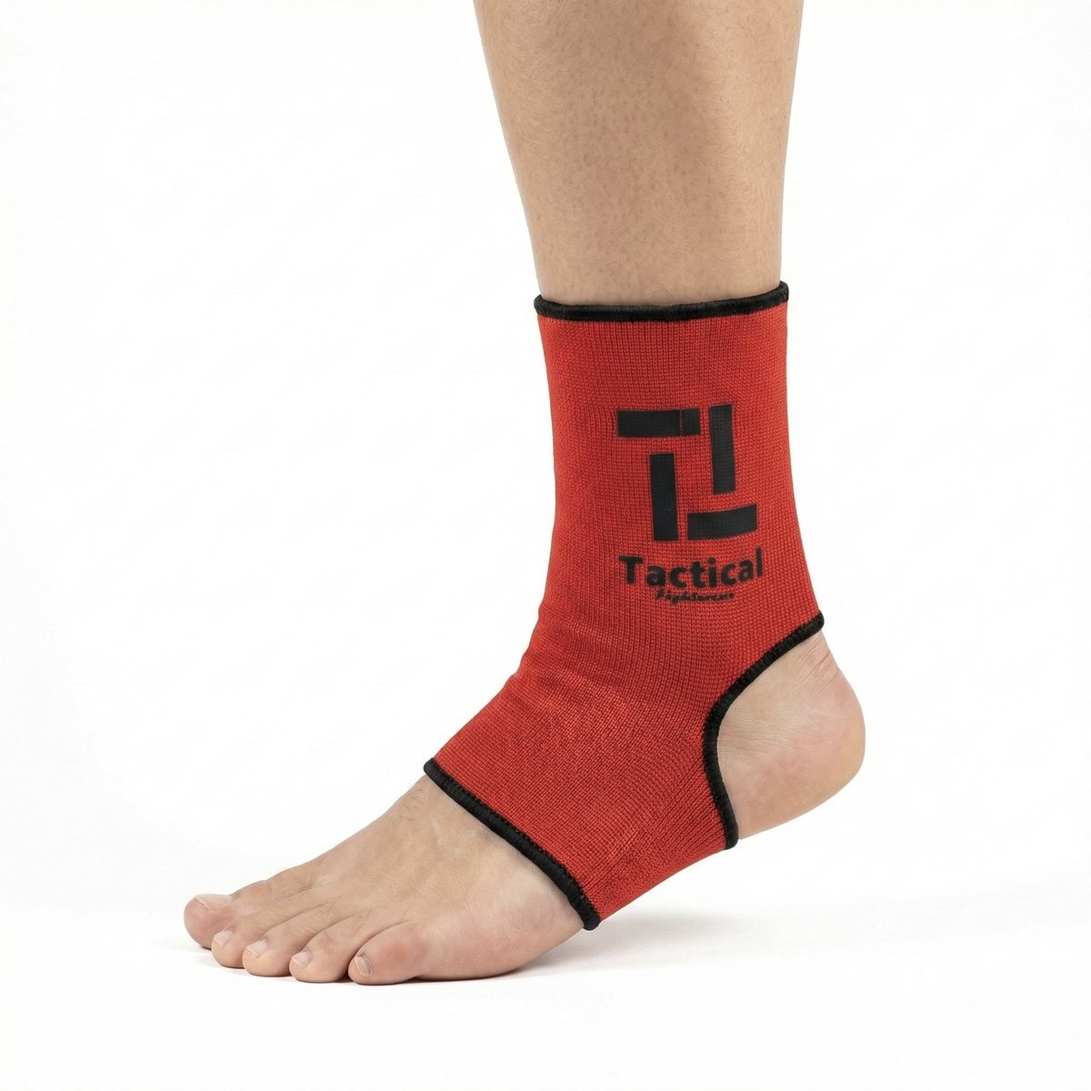 Tactical Fightwear Enkel Sleeve Set - Compressie & Stabiliteit MMA - Kickboksen - Rood - Maat XL