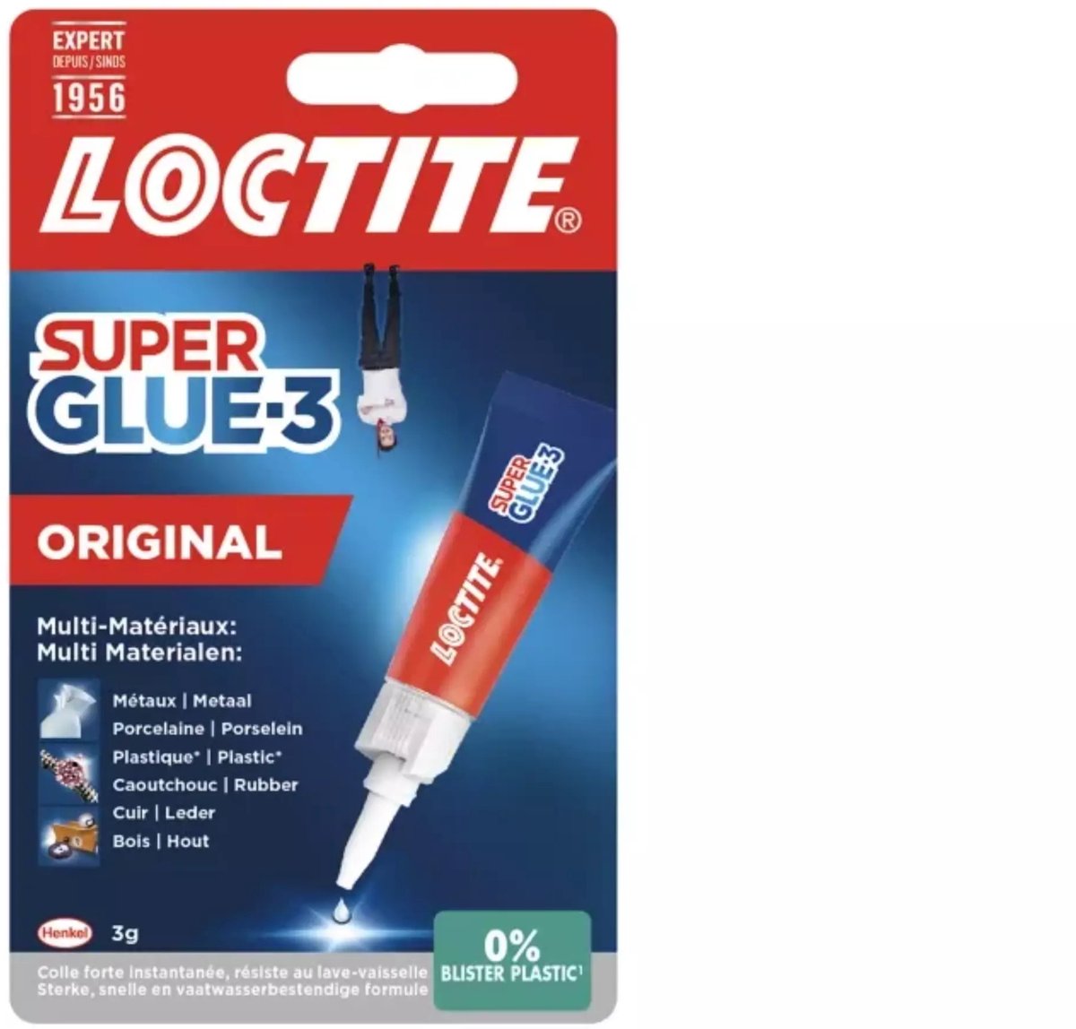 Loctite Original 3 g Extra Sterke Secondelijm | Superlijm - Krachtige Hechting voor Diverse Materialen zoals Rubber, Metaal, Kunststof, Keramiek, Hout, Leder, Porselein en Meer | Snelle en Betrouwbare Reparaties in Seconden - Super Glue — cadeau in Cadeau-ideeën - foto 7