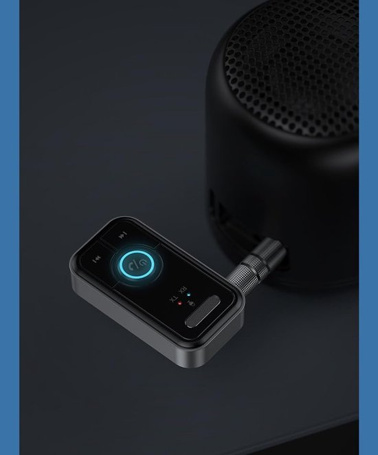 Ynkkvre - Bluetooth Audio Adapter TX/RX - Dual Mode Zender/Ontvanger - Bluetooth 5.3 - Voor Auto Radio en TV - Met Microfoon - Oplaadbaar - AUX 3.5mm Aansluiting - Plug & Play — afbeelding 4