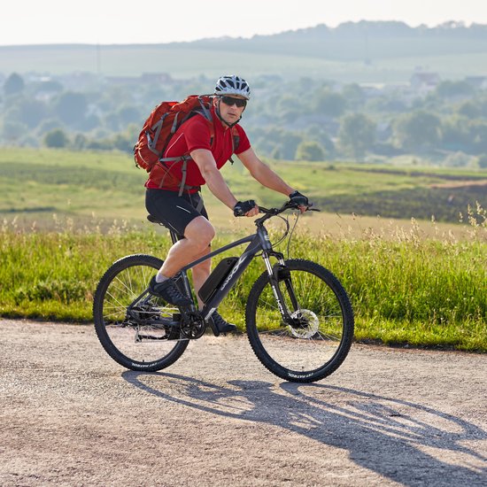 SAXXX Everest - Elektrische Fiets - 95% Vooraf Geassembleerd Mountainbike - 374Wh Verwijderbare Accu - 90 km Actieradius - 27.5 Inch Wielen - Shimano 7 Versnellingen - Hydraulische Schijfremmen - Achterwielmotor 250W - Aluminium van Saxxx — afbeelding 5