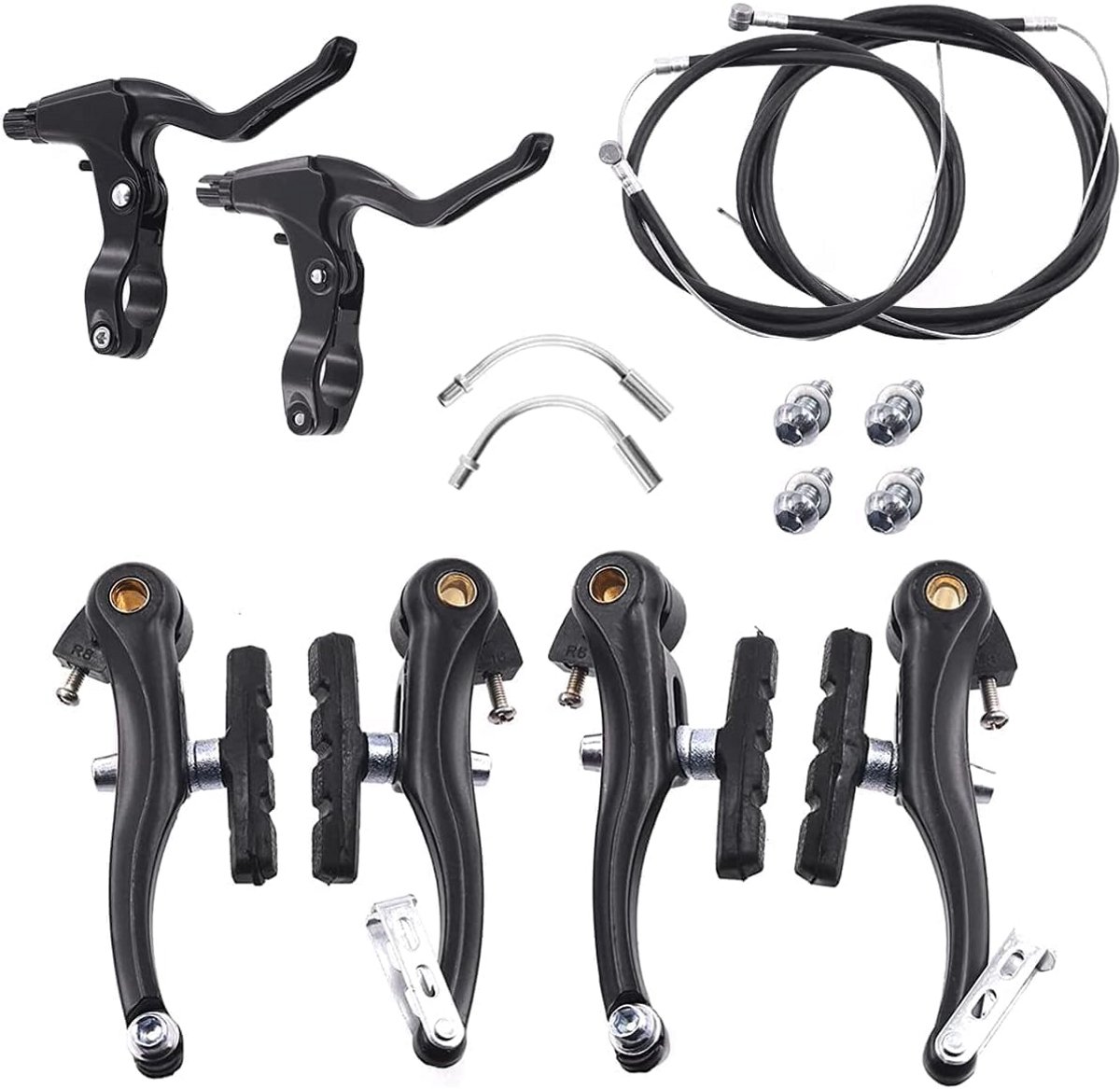 V-remset aluminium compleet voor fiets - geschikt voor mountainbike, racefiets, vouwfiets en hybride