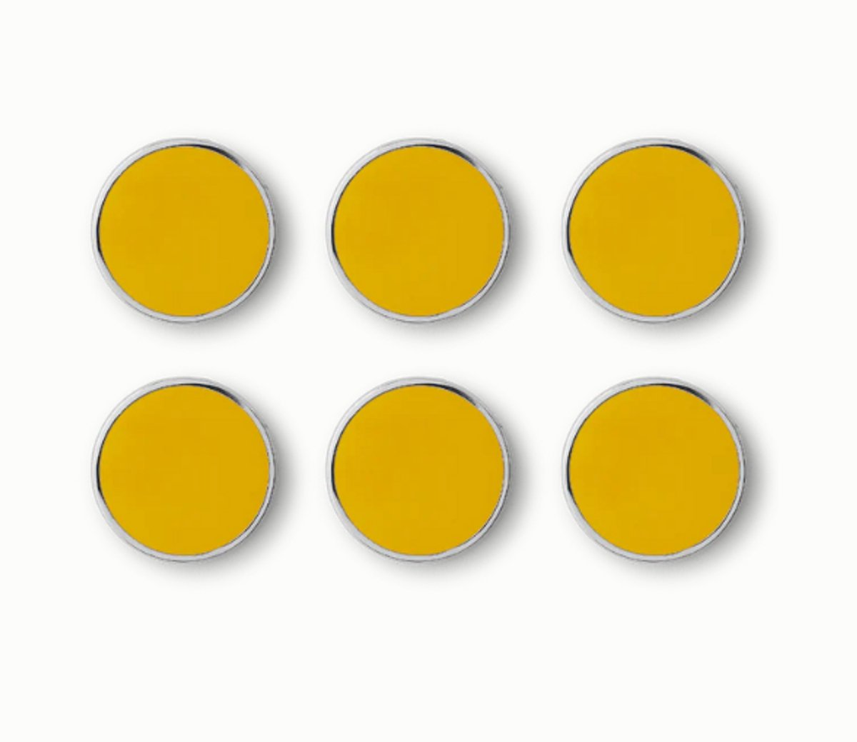 Mustard - The buttons - Magneten - Set van 6 - Mustard