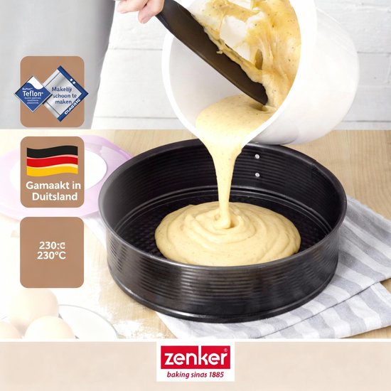 Springvorm met scharnier 24 cm Zenker Black Metallic