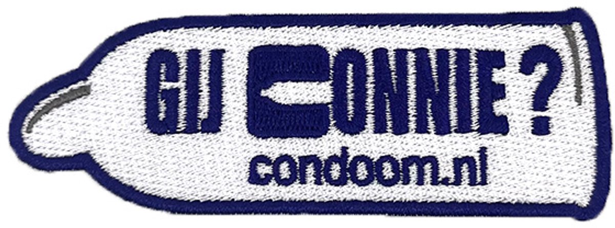 Condoom.nl Carnavals embleem - Gij Connie?
