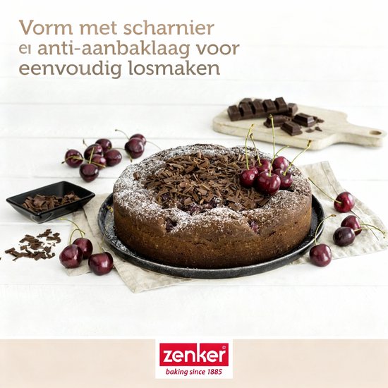 Springvorm met scharnier 30 cm Zenker Black Metallic