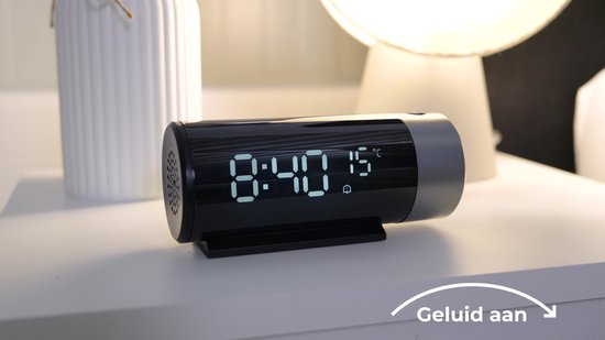 VORRINC Projectiewekker, radiowekker, digitale wekker met FM-radio, 7 inch led-spiegelscherm, dubbel alarm met USB-aansluiting, 4 projectiehelderheid, 180 graden flip-display en 12/24 uur (roségoud VORRINC Projectiewekker, radiowekker, digitale wekker met FM-radio, 7 inch led-spiegelscherm, dubbel alarm met USB-aansluiting, 4 projectiehelderheid, 180 graden flip-display en 12/24 uur (roségoud