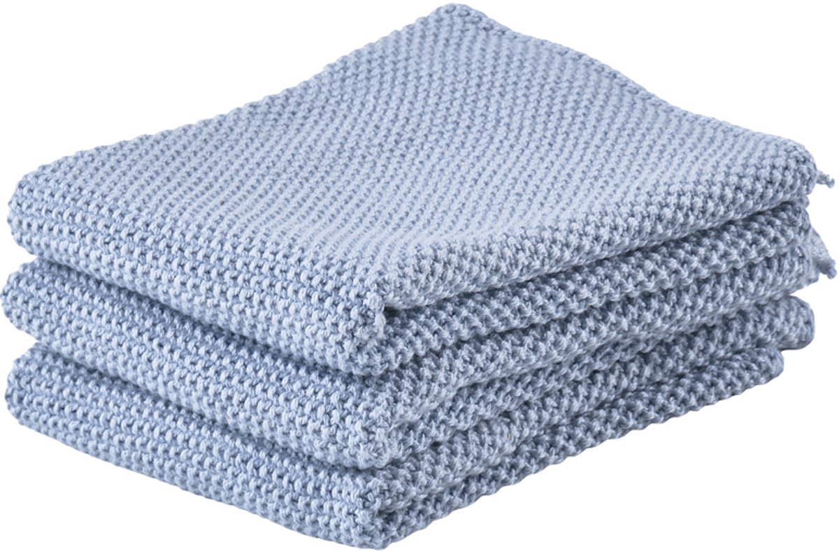 Zone Denmark Vaatdoek 27 x 27 cm 3 stuks Blue