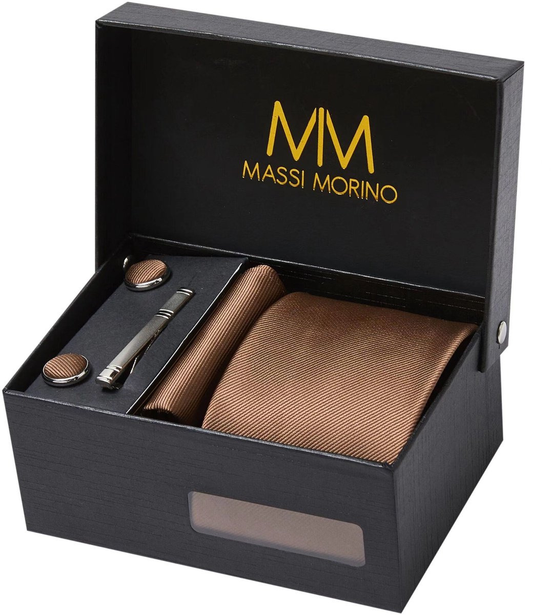 massi morino stropdas-set met een zakdoek