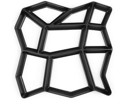 Tuinpadmal, mal voor bestrating met bakstenen en stenen, herbruikbare mal voor gazon, beton, bestrating, tuin, terras, paden, trottoirs, bestrating van cement.