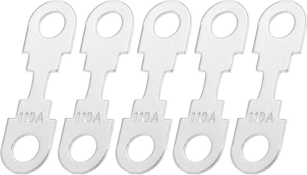 A ABSOPRO 5Pcs 110A 12V High Current Strip Fuses For Car Audio Fuses Holder - ShopVlot