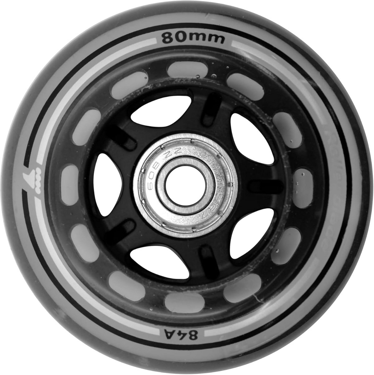 Set van 8 Inline Skate Wielen 80mm 84A met SG7 Lagers en Afstandhouders