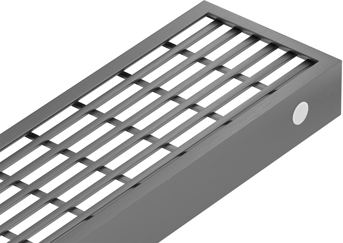 Mexen Flat M33 afdekplaat voor lijnafvoer 50 cm, geborsteld gun gray - 1E33050