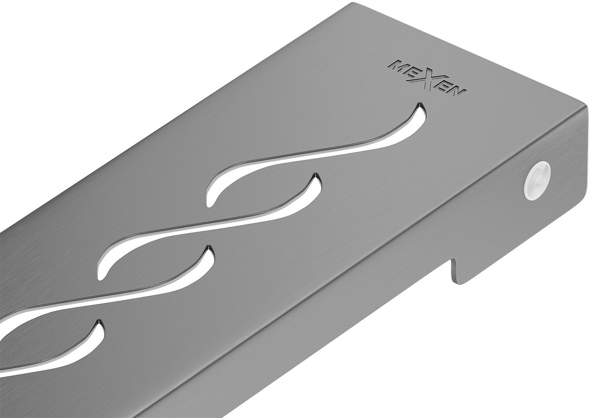 Mexen Flat M18 afdekplaat voor lineaire afvoer 70 cm, gun gray geborsteld - 1E23070