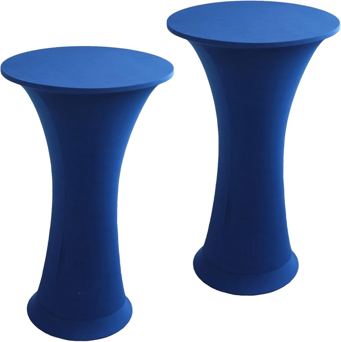 Set van 2 Ronde Stretch Tafelhoezen voor Cocktailtafels - Hoogwaardige, Elastische Bar Tafelkleed