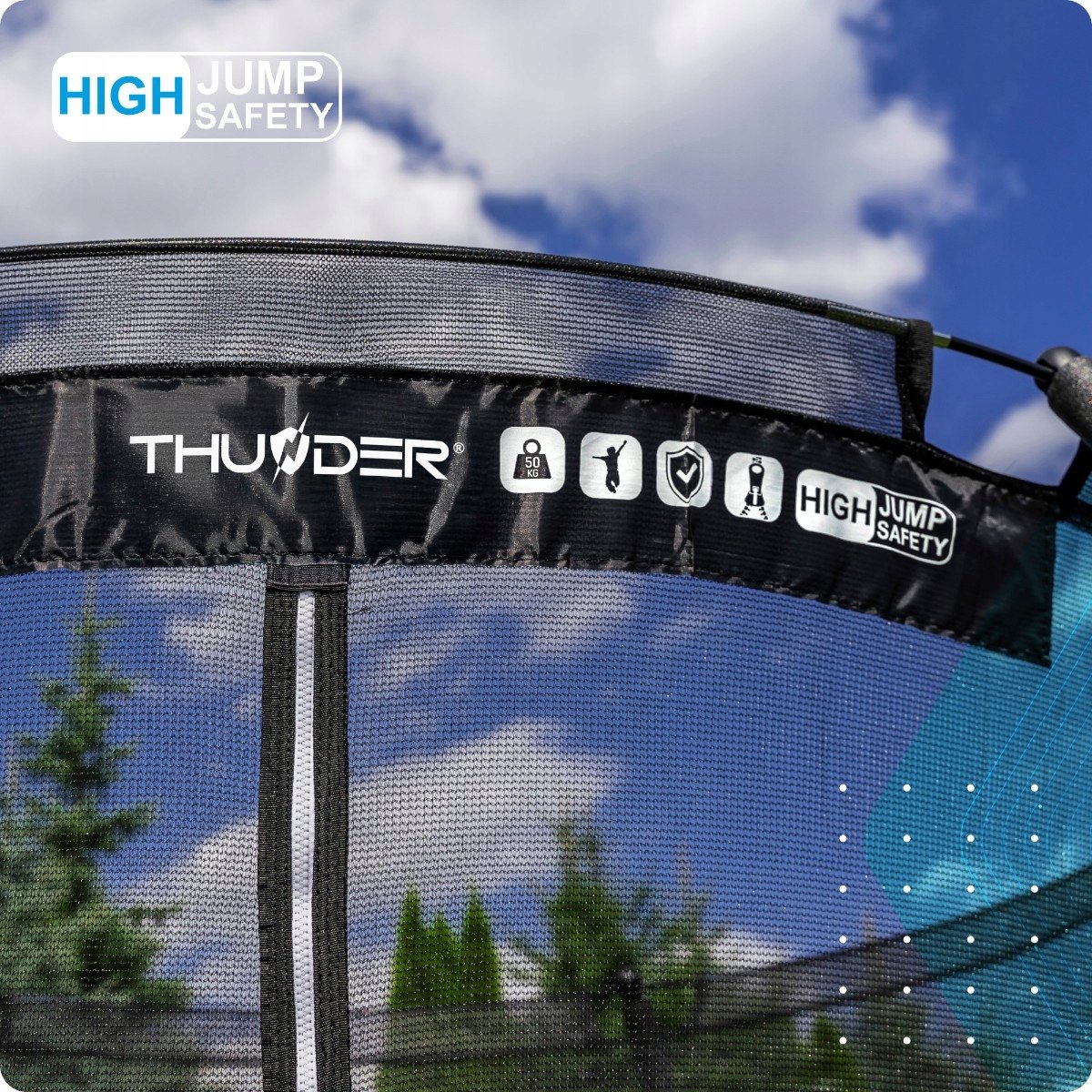 Thunder Trampoline 140 cm – Ronde Trampoline – Max. 50 kg - Zwart — afbeelding 10