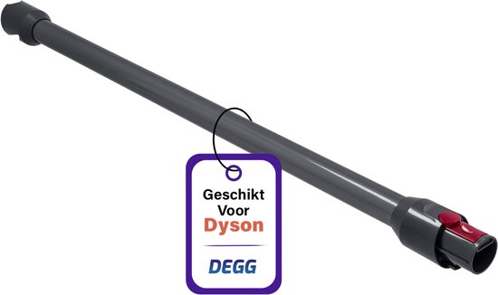 DEGG® – Zuigbuis Geschikt voor Dyson V12 – Steel, Stang, Telescoopbuis – (donker) GRIJS – Voor V12 – Topkwaliteit