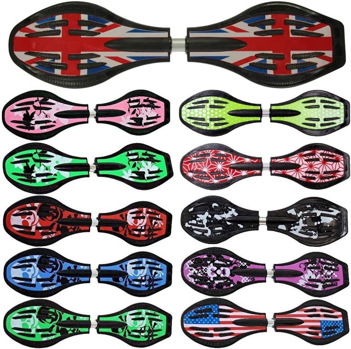 Waveboard met ABEC9 Lagers en LED Wielen - Hoge Kwaliteit tot 120 kg