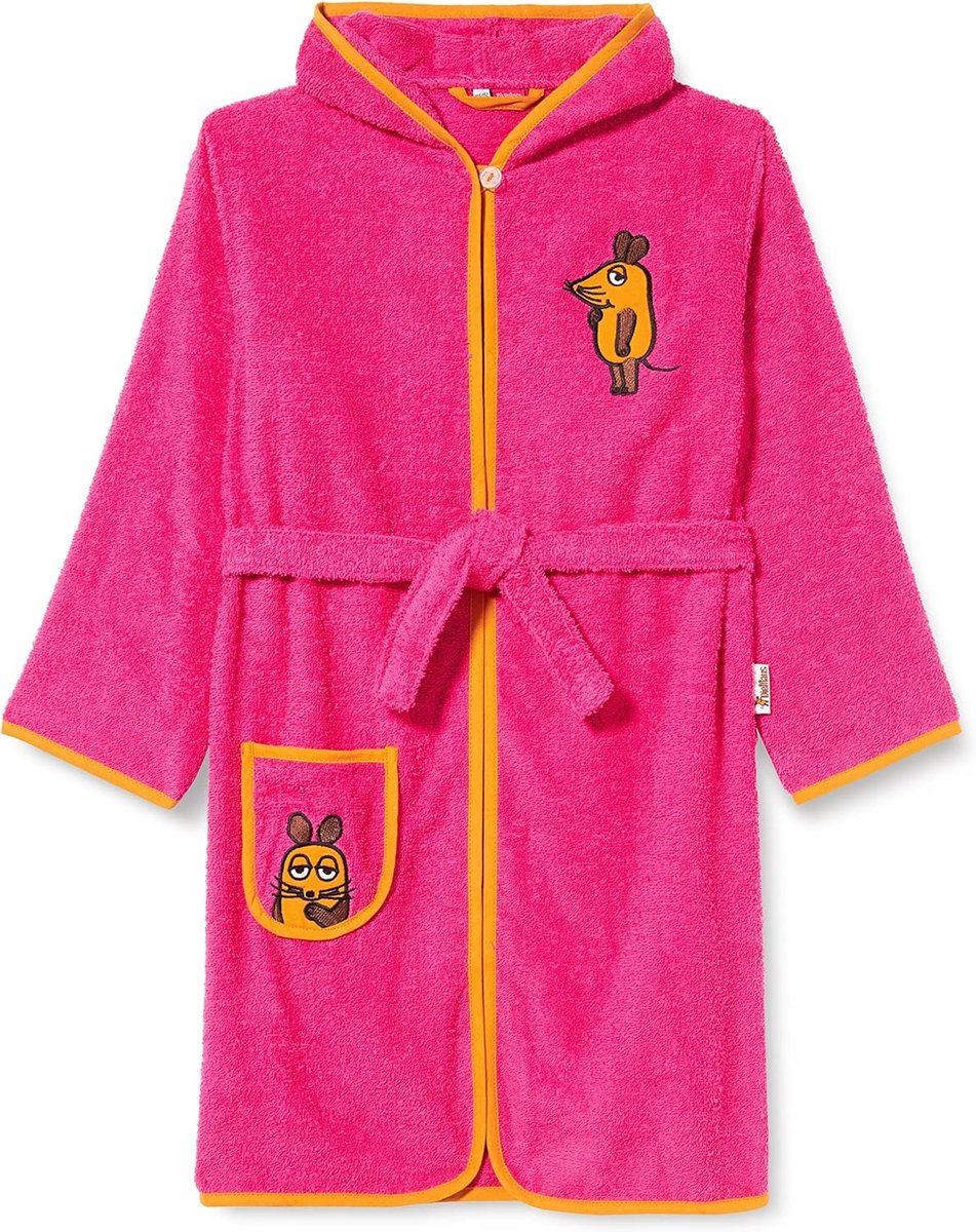 Zachte Kinderbadjas van Badstof met Muisprint - Unisex en Comfortabel