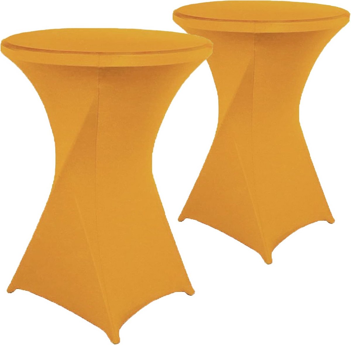 2 Stuks Ronde Hoge Cocktailtafelhoezen Spandex 32x43 Inch - Stretch Tafelkleed voor Feest & Evenement