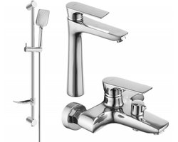 Mexen Axel DF62 badkuip set, chroom - 73813DF62-00