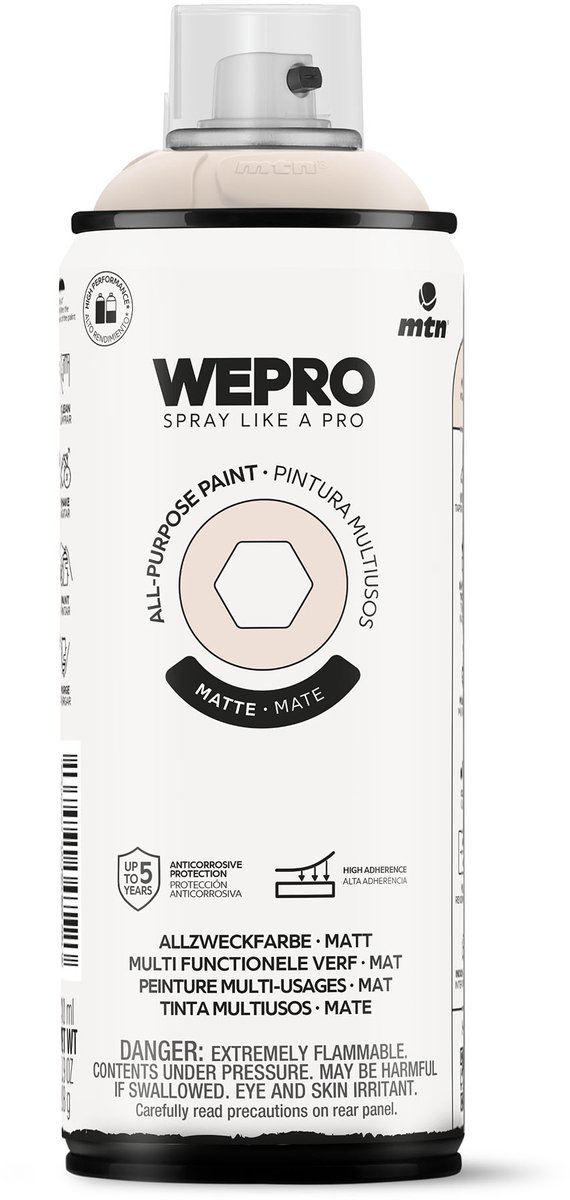Spuitbus Roze Sand Mat MTN WEPRO ALL-PURPOSE PAINT 400ML