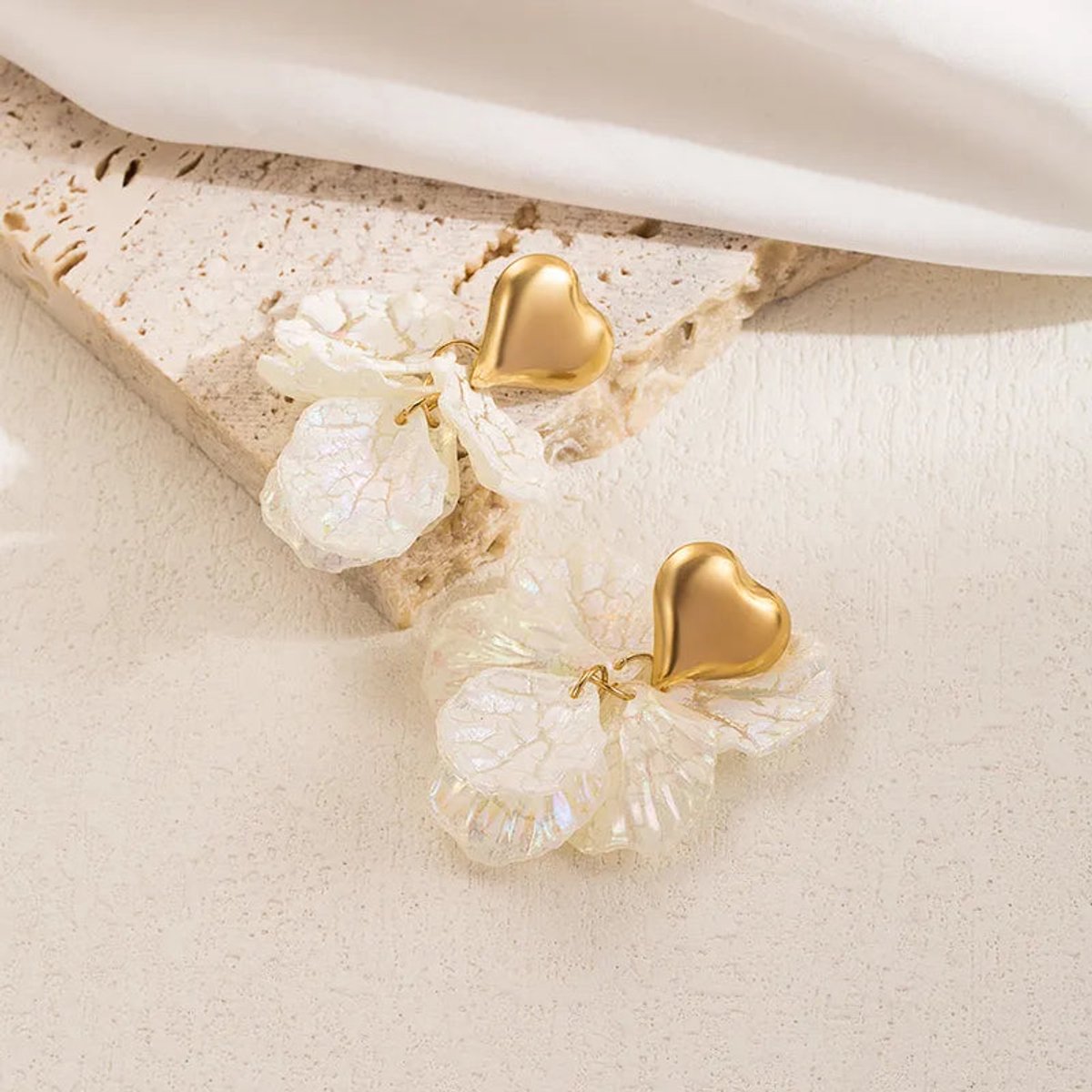 Golden Bloom – Oorbellen – Stainless Steel