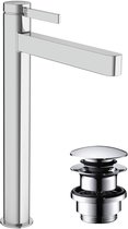 hansgrohe Finoris - Wastafelmengkraan - Ééngreeps bediening - Met afvoerplug - 260mm - Chroom