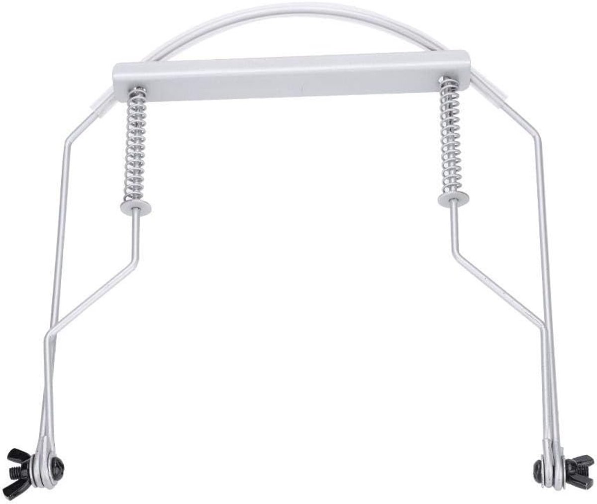 Harmonica Nekhouder - Mondharmonica Stand - Vrij Spelen - Verstelbaar Metaal - 10 Gaten - Zilver