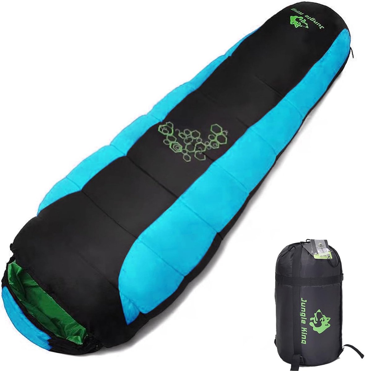 Slaapzak - Outdoor tas - Kamperen en reizen - Machinewasbaar ontwerp - 220 cm - Blauw
