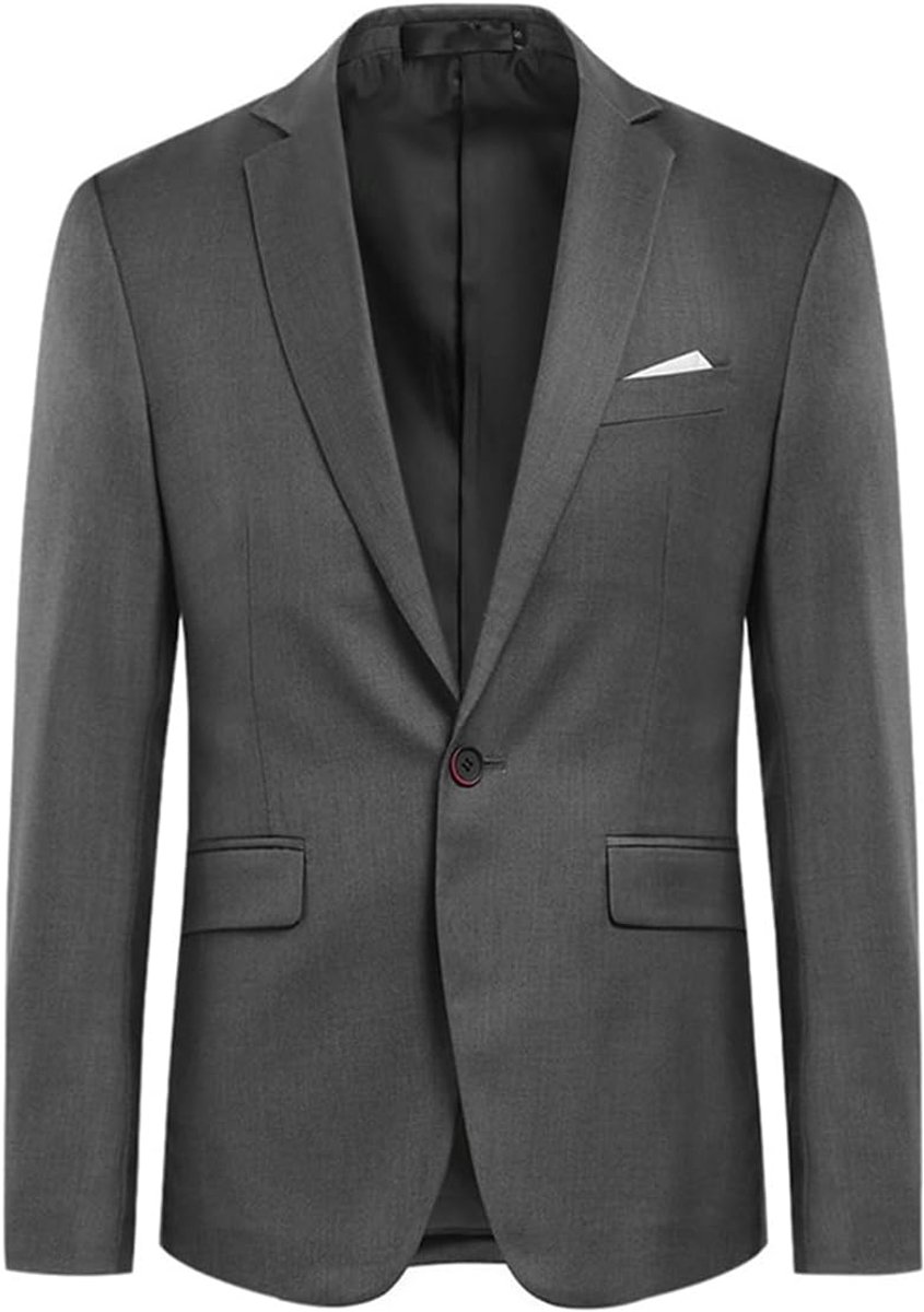 Heren Colbert - Stijlvolle Jas - Zakelijk Feestelijk - Één Knoop Sluiting - Slim Fit