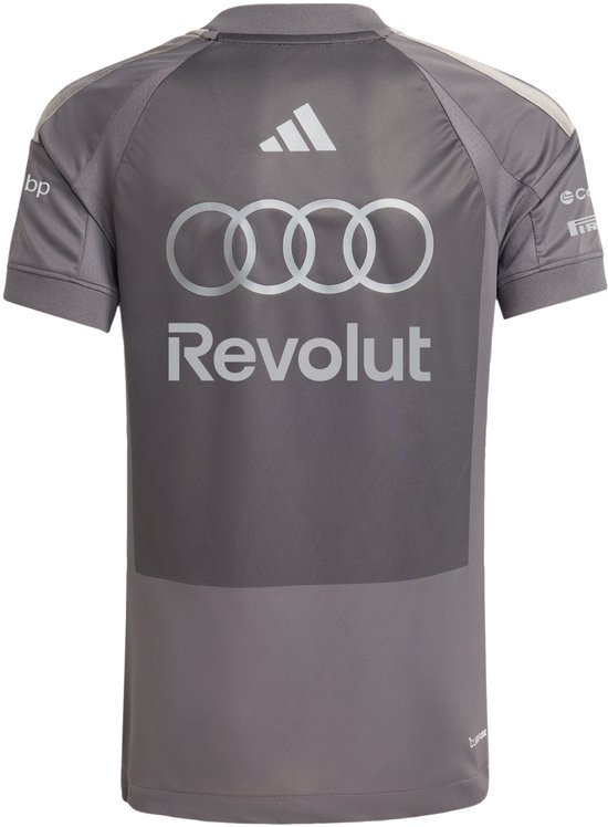 Adidas Performance Audi Revolut F1 Team Replica Coureursshirt - Kinderen - Grijs van Merkloos — afbeelding 5
