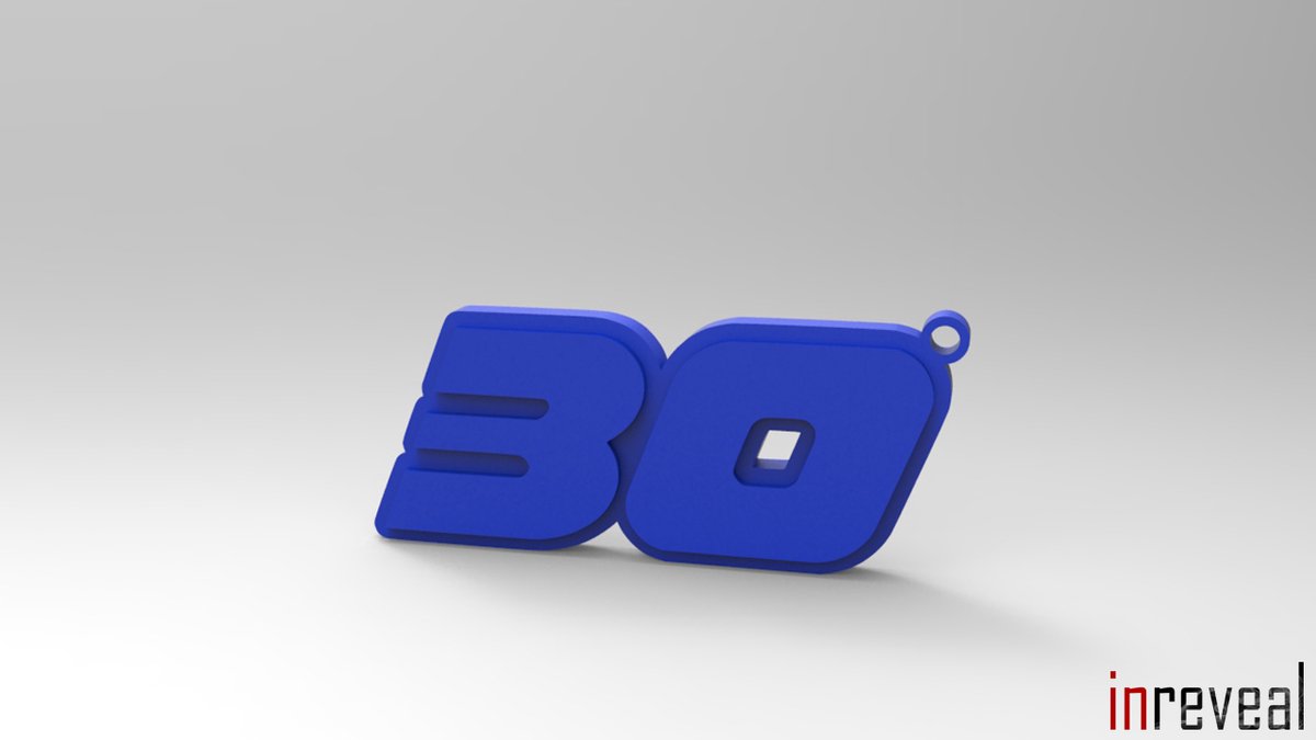 Sleutelhanger F1 '30' Liam Lawson (Formule 1) - 67x29x5 mm - Blauw (mat)
