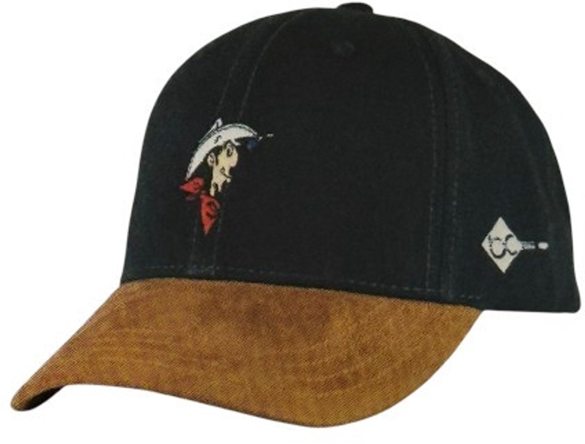 Lucky Luke Kinderpet – Zwart – 54 cm - Bavarian caps