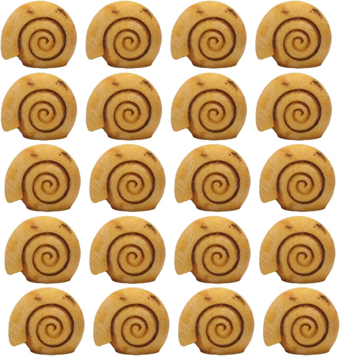 Hars Slakkenhuis Beeldjes - Miniatuur Decoratie - Tuin en Huis - Set van 20 Stuks - 1.9x1.7 cm