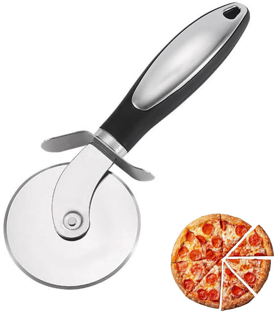 Pizzasnijder - Pizzaroller - Roller - RVS - deegsnijder - Disc Pizzasnijder - Keukengerei - pizzaroller - bakgereedschap - Pizzames - Vaatwasserbestendig