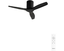 CREATE - Stille 40W plafondventilator met technische ABS bladen in verschillende maten - S - Geen licht - Afstandsbediening - WIND CALM