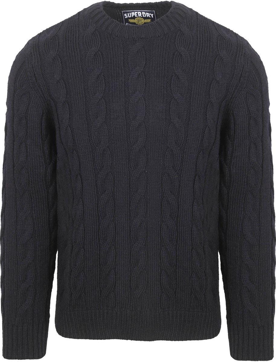 Superdry Pullover Jacob Cable – Heren Pullovers Blauw