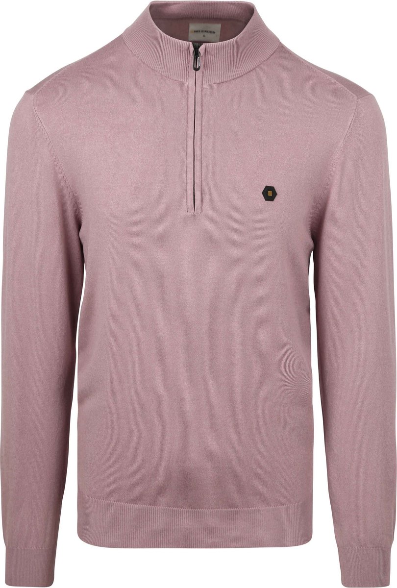 Sweater met halve ritssluiting
