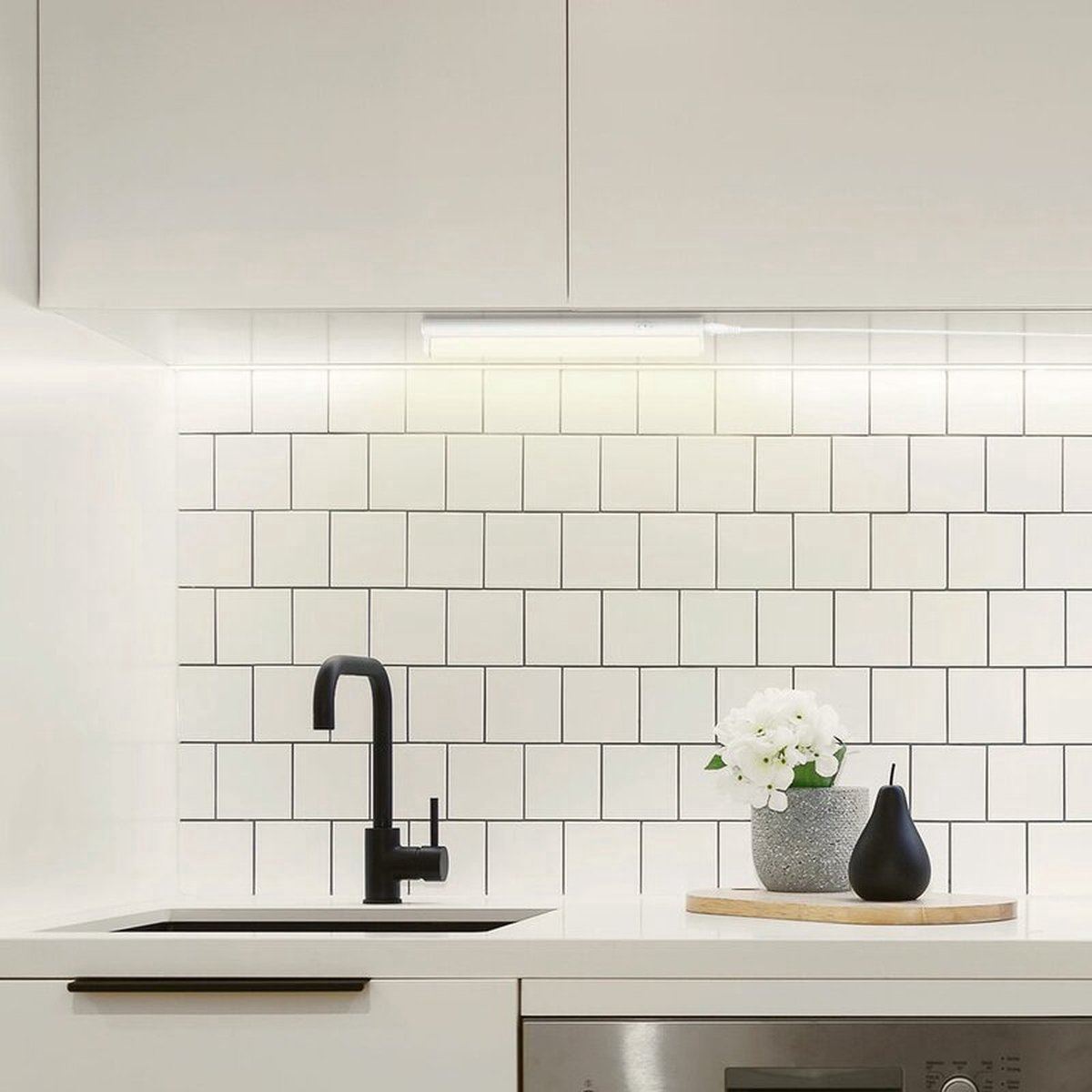 LED Keukenverlichting 30 cm - Met schakelaar & Stekker & koppelstuk - 4 x - Onderbouwverlichting - Keuken verlichting - Keukenkastverlichting