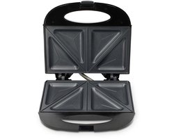Melissa 16240112 – Sandwich Maker – 750W – Compacte tosti-ijzer met antiaanbakplaten – Zwart
