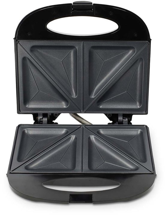 Melissa 16240112 - Sandwich Maker - 750W - Compacte tosti-ijzer met antiaanbakplaten - Zwart