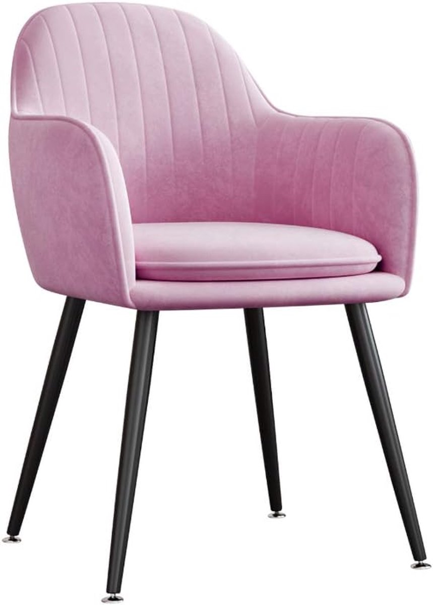 Stoel en Kaptafel - Slaapkamer Meubel - Make-up Zitten - Comfortabele Rugleuning - Paars