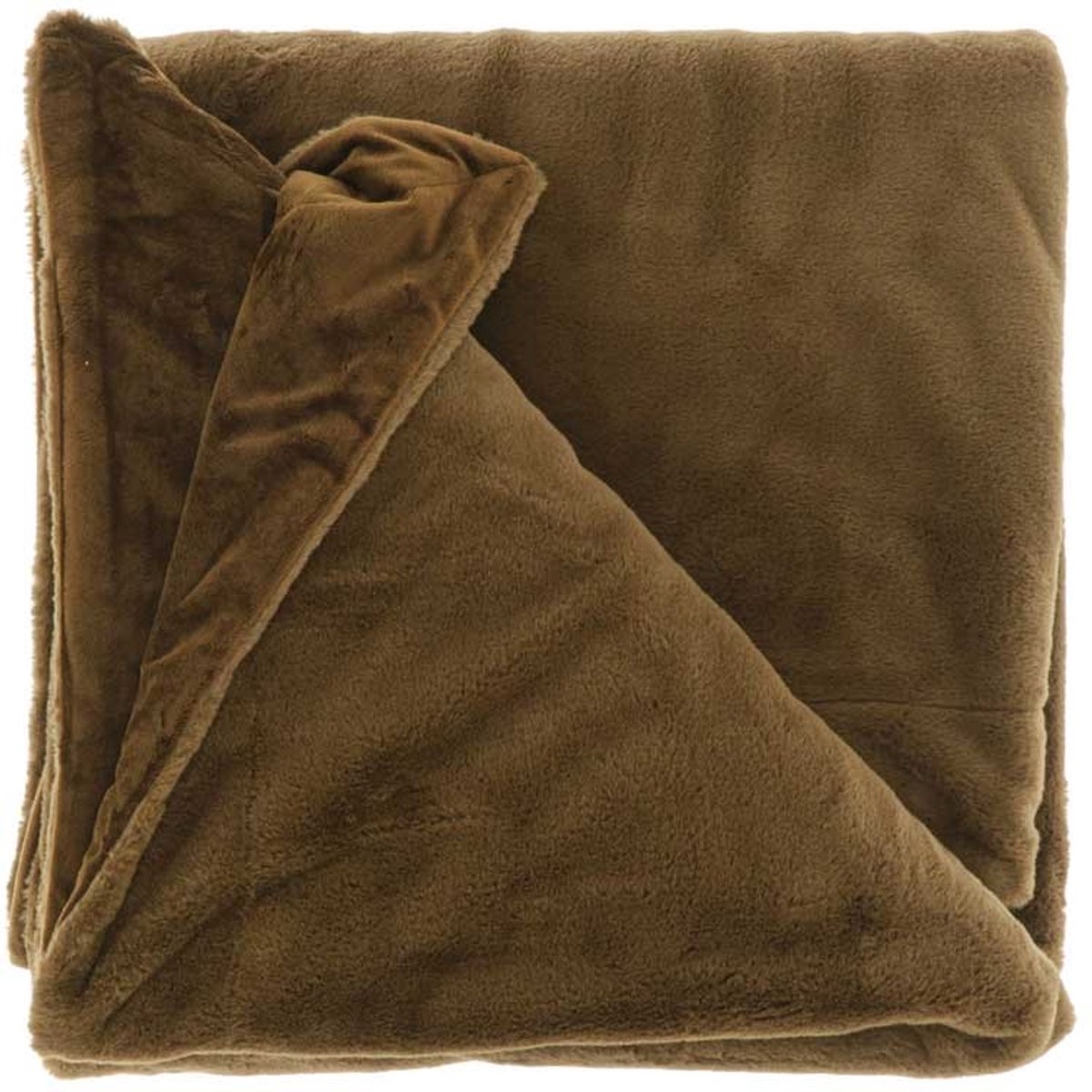 Unique Living Plaid Klaas 150x200cm Coconut Bruin
