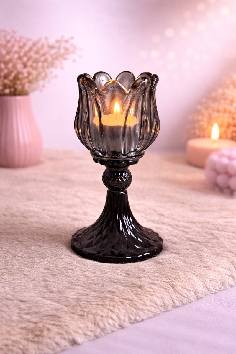 Waxinelichthouder Tulp – Romantisch, Elegant & Betoverend | Viva Femme | Kaarsen | Decoratie | Cadeau