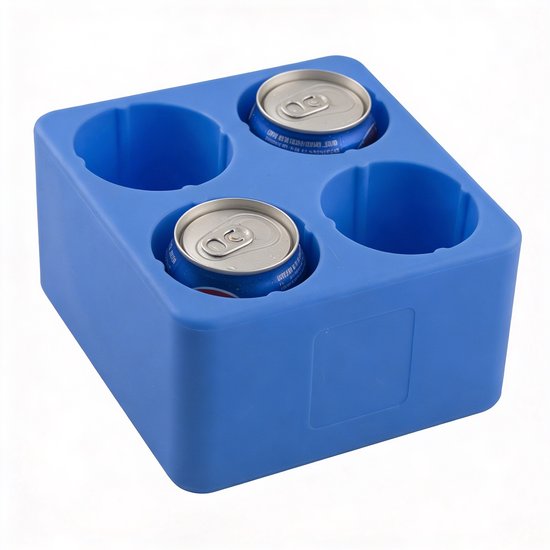 Koelelement - Cool Pak - Koelbox - 4 Dranken - Ideaal voor Bezorgers - Uniek - 1.8kG Heavy Duty - 20x20x10cm - Cryogene Vloeistof - Meerdere toepassingen - Geleverd zonder Tas van Merkloos — afbeelding 2