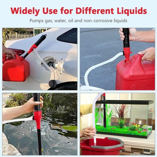 ONF3 - Elektrische Handpomp - Voor Diesel en Brandstof - 8L per minuut - Batterij Voeding - Waterpomp - Ideaal voor Tank en Verplaatsing - Rood van Merkloos — afbeelding 4