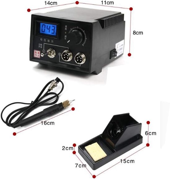 Houtbrandmachine - Pyrografie Set - Ambachtelijk Werk - 60W Vermogen - 20 Tips van Merkloos	 — afbeelding 3